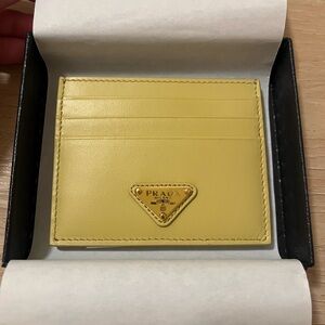 Prada Lemon Card Holder